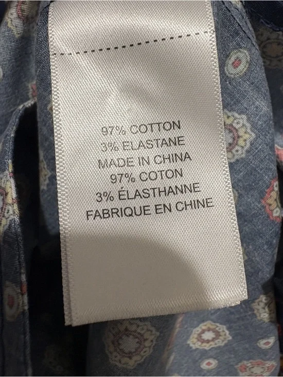 UNTUCKit "Sydney" Navy Stretch Cotton Shirtdress Sz 8 Like NEW - Picture 8 of 13